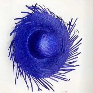 Wholesale Handmade Fringed Raw <b>Edge</b> Straw Hat Beach Fashion Straw Hat - Product Image 5