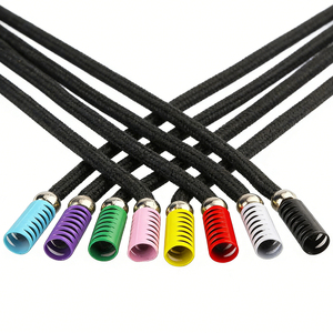 Cordones Redondos de Poliéster Trenzados con Punta Metálica y Bloqueador de Cordón Multicolor Personalizados al por Mayor para Ropa, Zapatillas y Bolsos - Product Image 5