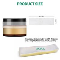 Bandes thermorétractables en PVC pour bouteilles en plastique, bocaux en verre, col perforé, étiquettes imprimées, bandes thermorétractables transparentes