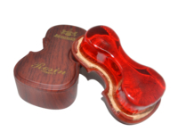 Colophane de qualité supérieure à faible teneur en poussière, en forme de violon, avec logo personnalisé, pour étui en bois de rose, pour instruments à cordes ronds (violon, violoncelle), vente en gros