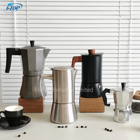 Cafetière italienne grande en acier inoxydable 18/8 pour induction, type Moka, pour expresso