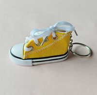 Gantungan Kunci Sepatu Basket Kanvas Mini 3D dan Gantungan Kunci Sepatu untuk Tas Ransel Hadiah Olahraga