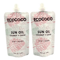 Pochette debout imprimée personnalisée de 30ml 50ml 100ml 200ml sac de pochette de boisson en plastique en forme de shampooing à l'eau avec bec verseur