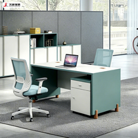 Escritorio Ejecutivo Comercial de Madera JIUSHUN, Tamaño Personalizado, Mesa de Oficina Modular Moderna