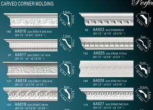 Nội Thất Bằng XỐP <span class=keywords><strong>PU</strong></span> Khuôn Chống Cháy Với Thiết Kế Pop Đồ Trang Trí Khuôn Vương Miện <span class=keywords><strong>PU</strong></span> Nhân Tạo Cho Khung Ảnh Cửa Nội Thất - Product Image 5