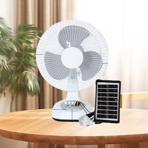 Power Dream Portable AC &amp; DC Rechargeable <strong>Solar</strong> Standing Fan Removable <strong>Solar</strong> <strong>Panel</strong> <strong>System</strong> - Product Image 1