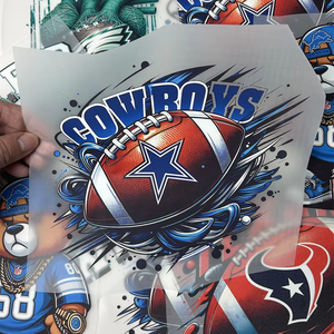 Best-seller Feuilles Dtf NFL à la mode Conceptions d'impression sur <span class=keywords><strong>tissu</strong></span> vinyle pelé à chaud Transferts de chaleur Prêt à presser le fer sur l'autocollant - Product Image 5