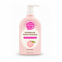 Lotion Corporelle Pêche Oolong Marque Blanche pH Équilibré Nettoyant Doux 2-en-1 Hydratant Non Collant 300ml Usine
