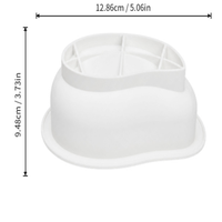Nouveau moule à gâteau en silicone alimentaire à cavité unique en forme de mangue pour mousse française, facile à démouler, pour la pâtisserie transfrontalière