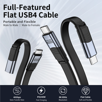 Multifunktionale Modische USB-C zu USB-C Kabel, Zuverlässige Qualität USB C zu USB-C Typ C Flaches Datenkabel All-in-One