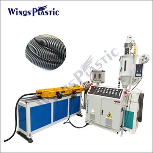 China Factory Price Plastic Pp Pe Pvc Single Wall Corrugated Pipe Extrusion Production Line Making Machine Extruders