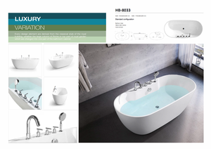 Bañera de Acrílico Portátil Personalizada OEM/ODM, Diseño Simple para Uso en Interiores/Villas para Hoteles - Product Image 3