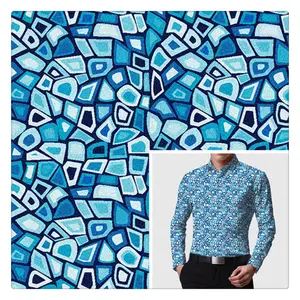 Wholesale Pure Cotton Material Woven T shirts SOLID Snake Printed Fabric For Men