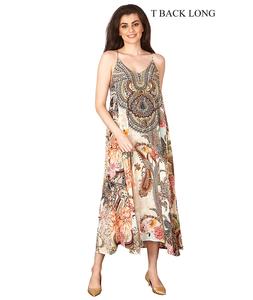 Vestidos informales elegantes para mujer, material de algodón de moda con escote asimétrico, ideal para trajes diarios cómodos, moda de fiesta - Product Image 5