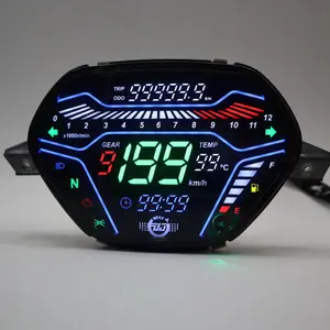 Motoqueen xe máy LED kỹ thuật số Meter rpm cụ đồng hồ tốc độ cho wave C100 CD110 Alpha Ori tokyoda ex5 Class1 dy110