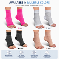 Chaussettes de soin des pieds à manches de cheville de Compression de fasciite plantaire en damier avec soutien de la voûte plantaire pour la protection