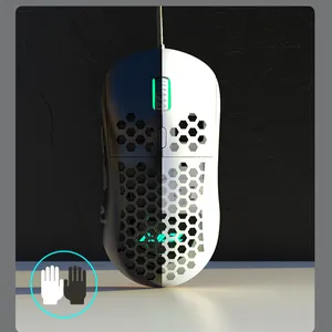 AJAZZ AJ380 Ergonomic honeycomb hollow design 16000dpi lightweight 69g mouse