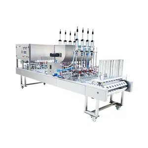 Automatic 2 4 6 8 10 Lines Mineral Water Filling Machine Plastic Cup Washing Filling Sealing Machine