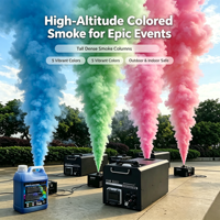 Effets de fumée colorée pour événements de révélation du sexe, bombes colorées, machine de fumée diurne, fumigènes colorés, grenades de fumée, gâteaux de fumée, feux d'artifice à fumée colorée DMX512