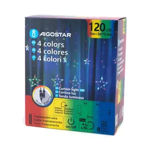 Strisce luminose a basso voltaggio collegabili, RGBY, 6m totali, 12 strisce, ideali per decorazioni interne ed esterne, feste - Product Image 3