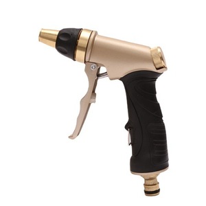 Pistolet à eau haute pression en alliage de zinc plaqué or 255, multifonctionnel, pour lavage de voiture, utilisation en jardin, buse en métal - Product Image 1