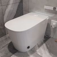 Siège de cuvette de toilette intelligent d'une seule pièce automatique de haute qualité chauffant placard au sol wc toilette intelligente