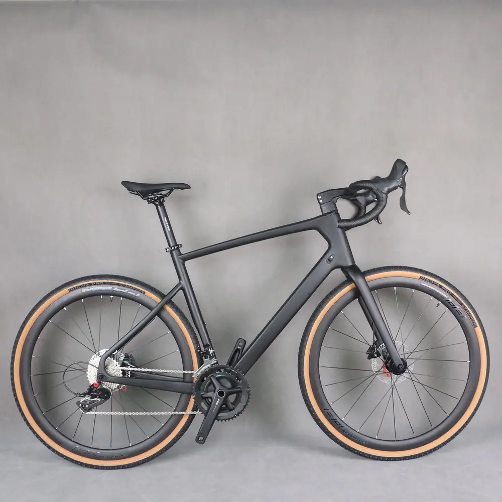 24 скорости из углеродного волокна T800 гравий полный велосипед GR042 гидравлическая группа с алюминиевой колесной парой 45/48/51/54 см размер