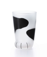 Gobelet en verre de bouteille de jus empilable à fond de verre de patte de chat en vrac pour tous les jours