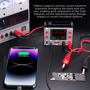 Misuratore di Corrente a Onda Multifunzione I2C C09 Mini, Tester di Potenza <span class=keywords><strong>per</strong></span> Riparazione Telefoni con Analisi del Registro di Avvio - Product Image 6
