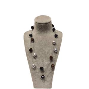 Ensemble de collier de perles à une ligne classique avec pendentif pour anniversaire à bas prix - Product Image 1