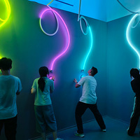Jeu interactif de réaction à la lumière LED, jeu de défi de mémoire lumineux pour aire de jeux intérieure, salle de jeux, team building