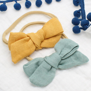 Recién Nacido bebé niño elástico bebé chica venda de nylon arcos <span class=keywords><strong>banda</strong></span> de pelo para niños - Product Image 1