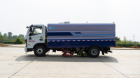 Camion de nettoyage de voirie 100 % électrique à énergie nouvelle, balayeuse de rue à charge rapide avec pulvérisation d'eau