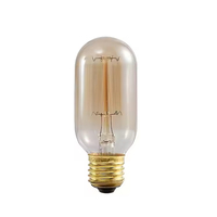Ampoule LED Dimmable Triac à Filament de Tungstène T45 E26/E27/B22 220V Sans Scintillement, Projecteur Solaire Décoratif d'Intérieur pour la Maison CE