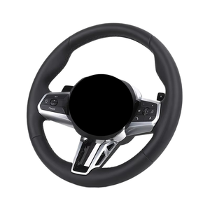 FR Nieuw Binnen Originele Platte Bodem Volledig Lederen Stuur Voor <span class=keywords><strong>Bmw</strong></span> I7 <span class=keywords><strong>I5</strong></span> Ix 1X2 U11 U12 5 Serie G60 G61 G68 <span class=keywords><strong>2022</strong></span> 2023 2024 - Product Image 1