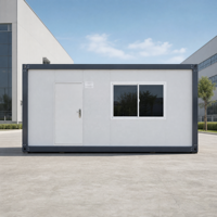Maison conteneur détachable de haute qualité avec fenêtres, assemblage rapide, bureau modulaire préfabriqué pour chantier de construction