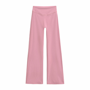Pantalones de Yoga de Cintura Alta y Corte Acampanado para <span class=keywords><strong>Mujer</strong></span>, Sin Costuras, Elásticos en Cuatro Direcciones, Transpirables, que Absorben el Sudor, Ligeros, para Deportes y Entrenamiento - Product Image 5