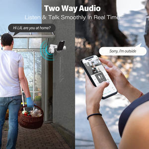 Version européenne Kit de caméra sans fil 4G étanche pour l'extérieur à bas prix Batterie solaire à faible consommation Données <span class=keywords><strong>cloud</strong></span> sans prise transfrontalière - Product Image 2