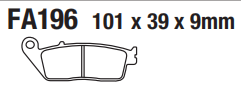 FA196 fábrica buen precio motocicleta repuestos pastilla de freno para <span class=keywords><strong>C</strong></span> Evolution Scooter SH 350i ABS <span class=keywords><strong>NC</strong></span> <span class=keywords><strong>750</strong></span> X - Product Image 2