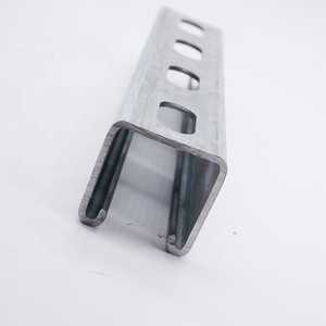Profilés galvanisés, profilés pleins et profilés à rainures, noir, 41x41, profilés <span class=keywords><strong>en</strong></span> acier à rainures, profilés Unistrut - Product Image 1