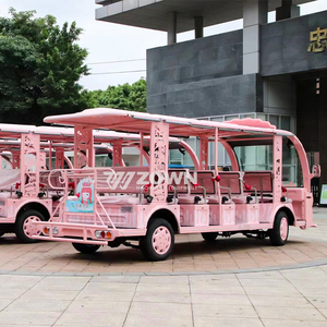 รถบัสชมวิวไฟฟ้าสีชมพูสำหรับสถานที่ท่องเที่ยวในสวนสนุก - Product Image 4