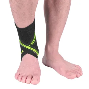 Adjustable Compression Ankle Support Durable Ankle Brace With Elastic Strap For Running