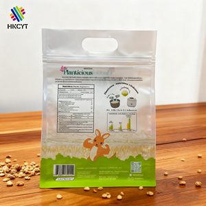 Bolsa de Mylar con cierre hermético de 2.5 kg, impresa a medida, de calidad alimentaria, para envasar granola, harina de maíz y avena. - Product Image 4