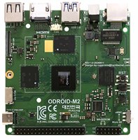Carte mère ODROID-M2 alimentée par un processeur Rockchip RK3588S2 Octa-core avec NPU intégré 6 TOPS (INT8) pour les tâches d'IA/ML, 3 fois plus rapide que le M1