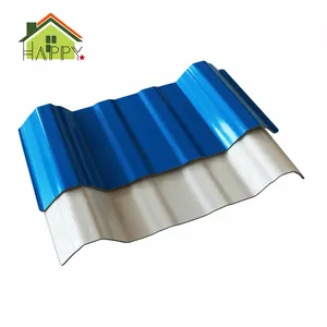 Azulejos de plástico pvc para techo, baldosas de plástico curvo para exteriores, a prueba de viento