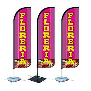 Alta calidad al por mayor personalizado <span class=keywords><strong>Floreria</strong></span> comercial y publicidad 4,5 m 100% poliéster al aire libre evento floristería playa plumas banderas - Product Image 1