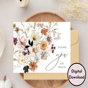 การออกแบบที่กำหนดเองพิมพ์ตามธีมดอกไม้สำหรับผู้หญิงการประชุมอย่างเป็น<span class=keywords><strong>ทางการ</strong></span>ของผู้หญิงการ์ดขอบคุณพร้อมสติกเกอร์ซองจดหมายเพื่อความปรารถนาดี - Product Image 3