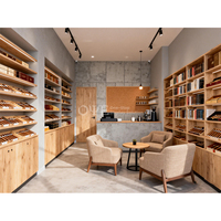Nouveau design, grand humidor pour cigares, armoire de présentation pour boutique de cigares avec doublure en cèdre espagnol réglable