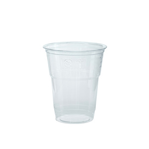Vasos PLA biodegradables y compostables solo para bebidas frías, transparentes, 200/250mL, 50 unidades/paquete - Product Image 1