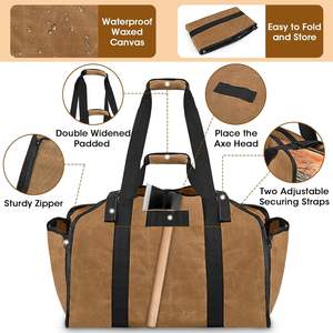 Free Sample Oxford Firewood <b>Log</b> Carrier: High-quality Firewood <b>Holder</b> Storage Tote Bag for Camping, Barbecuing - Product Image 4
